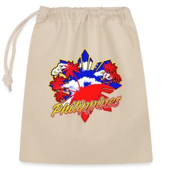 Philippines Filipino Flag Pride I Cadeau - Sac cadeau en coton avec cordon (25 x 30 cm) - nature - Devant