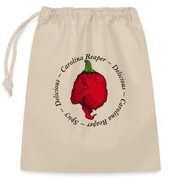 Carolina Reaper - Closable cotton gift bag (25x30cm) - nature - Front