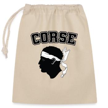 Corsican - Closable cotton gift bag (25x30cm) - nature - Front