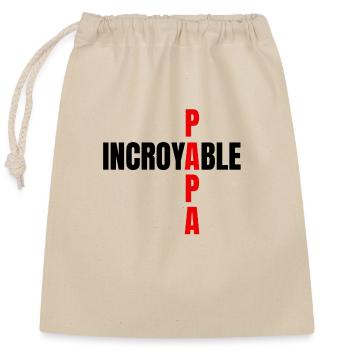 Amazing Dad - Closable cotton gift bag (25x30cm) - nature - Front