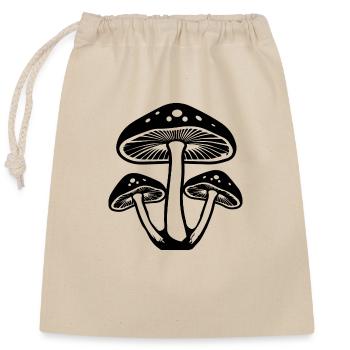 Mushroom Mushroom Picker Mushrooms Fungi - Closable cotton gift bag (25x30cm) - nature - Front