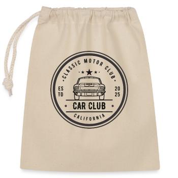 Classic Motor Car Club - Verschließbarer Geschenkbeutel aus Baumwolle (25x30cm) - Natur - Vorne