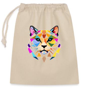Chaton domestique Chat Propriétaire Chaton animal de compagnie - Sac cadeau en coton avec cordon (25 x 30 cm) - nature - Devant
