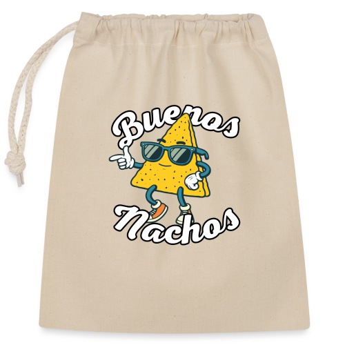 Nachos - Spanisch mit Wortwitz: Buenos Nachos - Verschließbarer Geschenkbeutel aus Baumwolle (25x30cm)