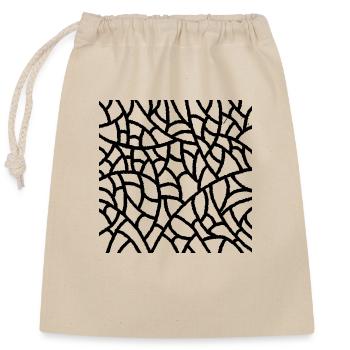 H - Closable cotton gift bag (25x30cm) - nature - Front