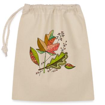 List - Closable cotton gift bag (25x30cm) - nature - Front