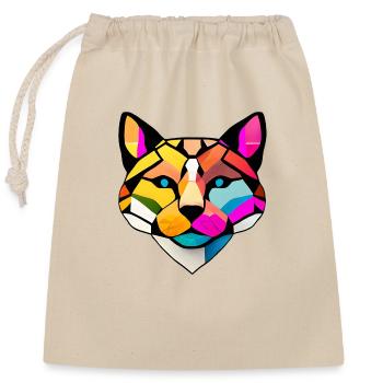Persian cat, tomcat, cat, cat owner, domestic cat - Closable cotton gift bag (25x30cm) - nature - Front