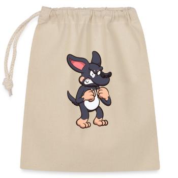 Angry Chihuahua - Closable cotton gift bag (25x30cm) - nature - Front