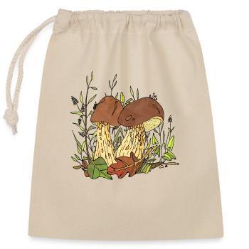 Fungi - Closable cotton gift bag (25x30cm) - nature - Front