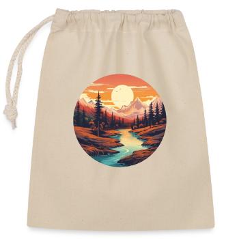 Paysage de rêve - Sac cadeau en coton avec cordon (25 x 30 cm) - nature - Devant