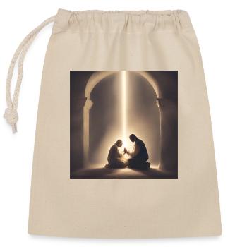 Spiritualität Esoterik Weltall - Verschließbarer Geschenkbeutel aus Baumwolle (25x30cm) - Natur - Vorne