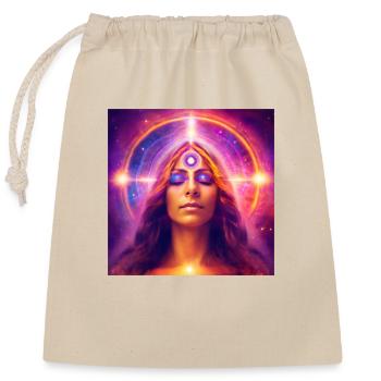 Spirituality Astrology - Closable cotton gift bag (25x30cm) - nature - Front
