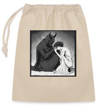 Spiritualité Espace Astrologie - Sac cadeau en coton avec cordon (25 x 30 cm) - nature - Devant