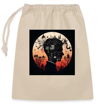 Kafka - Closable cotton gift bag (25x30cm) - nature - Front