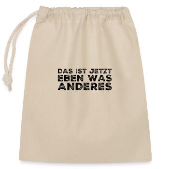 I see it differently now - Closable cotton gift bag (25x30cm) - nature - Front