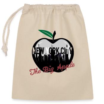 New York City - Closable cotton gift bag (25x30cm) - nature - Front