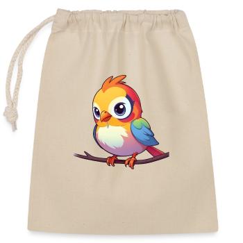 Rainbow Sparrow - Closable cotton gift bag (25x30cm) - nature - Front