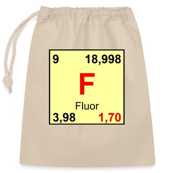 9 Flour - Closable cotton gift bag (25x30cm) - nature - Front