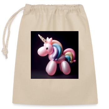 Boom Unicorn - Verschließbarer Geschenkbeutel aus Baumwolle (25x30cm) - Natur - Vorne