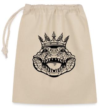Illusion de crocodile majestueux - Sac cadeau en coton avec cordon (25 x 30 cm) - nature - Devant
