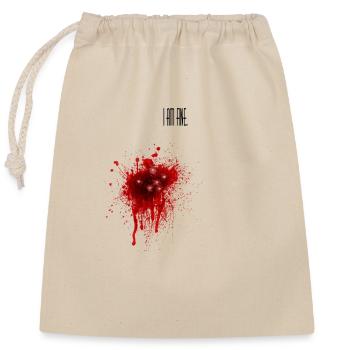 I am Fine - Closable cotton gift bag (25x30cm) - nature - Front