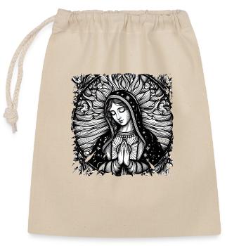 Jungfrau Maria Jesus Bibel christliche Religion christlich - Verschließbarer Geschenkbeutel aus Baumwolle (25x30cm) - Natur - Vorne