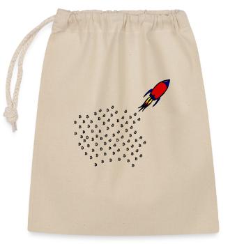 The Moon Investor Project - Closable cotton gift bag (25x30cm) - nature - Front