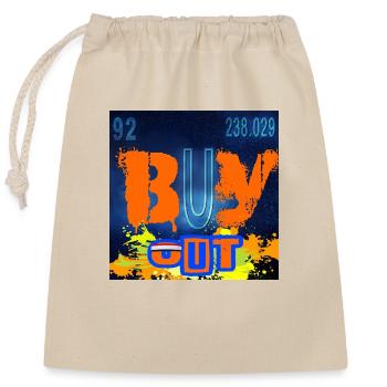 BUY OUT CHEMISTRY - Sac cadeau en coton avec cordon (25 x 30 cm) - nature - Devant