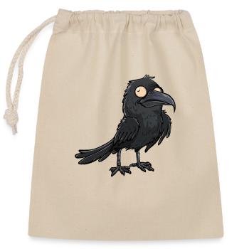 Mystic Black Raven Accroche-regard - Sac cadeau en coton avec cordon (25 x 30 cm) - nature - Devant