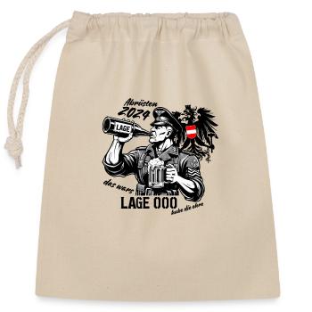 Désarmement des forces armées - Sac cadeau en coton avec cordon (25 x 30 cm) - nature - Devant