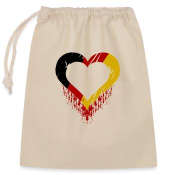 Le mal du pays en Allemagne - Sac cadeau en coton avec cordon (25 x 30 cm) - nature - Devant