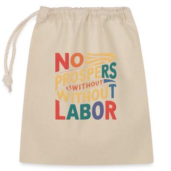 without you nothing will function - Closable cotton gift bag (25x30cm) - nature - Front