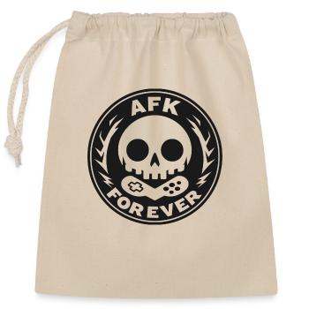 AFK pour toujours - Sac cadeau en coton avec cordon (25 x 30 cm) - nature - Devant