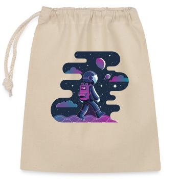 Vagabond céleste - Sac cadeau en coton avec cordon (25 x 30 cm) - nature - Devant