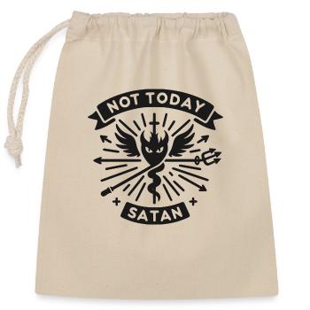 Not Today Satan - Closable cotton gift bag (25x30cm) - nature - Front