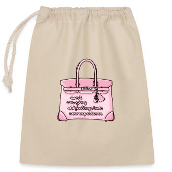 Alte Gefühle Tasche - Verschließbarer Geschenkbeutel aus Baumwolle (25x30cm) - Natur - Vorne