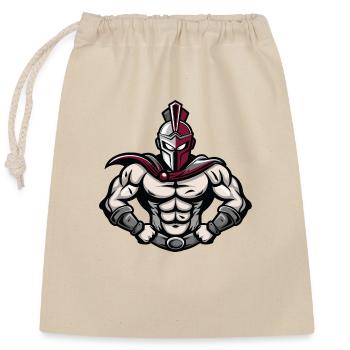 Knight Warrior - Closable cotton gift bag (25x30cm) - nature - Front