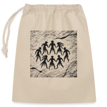 Dance - Closable cotton gift bag (25x30cm) - nature - Front