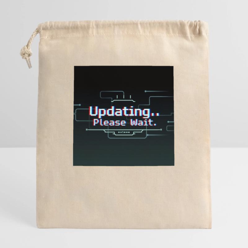 Glitch Update Loading Screen Closable cotton gift bag (25x30cm)