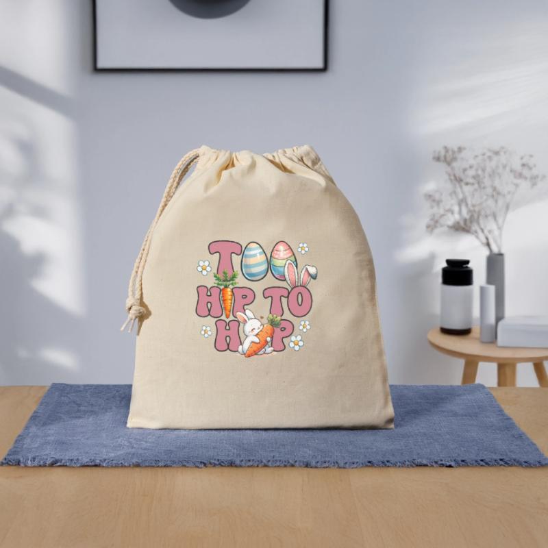 Easter Easter Bunny Easter Eve Easter Sunday Easter Egg Spring Closable cotton gift bag (25x30cm)