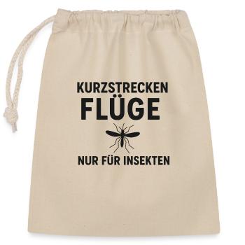 Insekten - Verschließbarer Geschenkbeutel aus Baumwolle (25x30cm) - Natur - Vorne