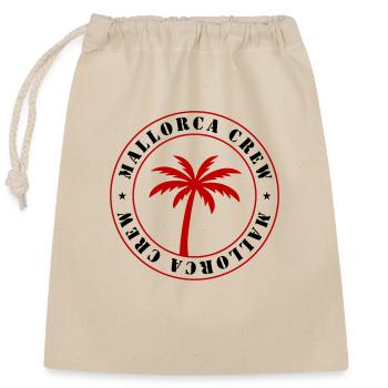 Mallorca Crew Urlaub - Verschließbarer Geschenkbeutel aus Baumwolle (25x30cm) - Natur - Vorne