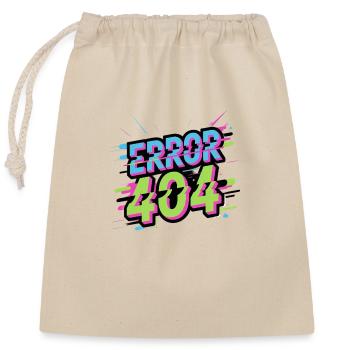 Error 404 - Closable cotton gift bag (25x30cm) - nature - Front