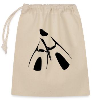 ailerons - Sac cadeau en coton avec cordon (25 x 30 cm) - nature - Devant