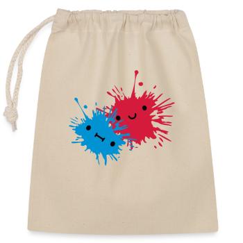 2 gouttes sucrées - Sac cadeau en coton avec cordon (25 x 30 cm) - nature - Devant