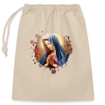 Holly Mary Maria Madonna Mariana Virgin Mary Holy - Closable cotton gift bag (25x30cm) - nature - Front