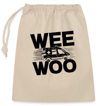 Wee Woo Ambulance Driver Paramedics EMS Paramedic - Closable cotton gift bag (25x30cm) - nature - Front