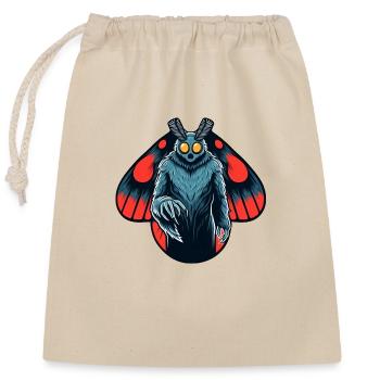 Mothman - Kryptid West Virginia Kryptozoologie - Verschließbarer Geschenkbeutel aus Baumwolle (25x30cm) - Natur - Vorne