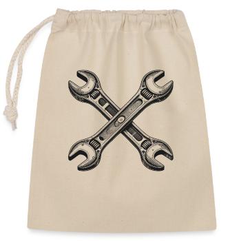 Open-end wrenches - Closable cotton gift bag (25x30cm) - nature - Front