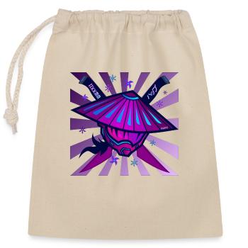 Samouraï Monster Sword Violet - Sac cadeau en coton avec cordon (25 x 30 cm) - nature - Devant